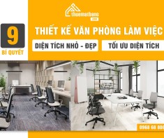 9 Bí quyết thiết kế văn phòng làm việc diện tích - Nhỏ đẹp