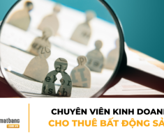 Chuyên viên kinh doanh - cho thuê BĐS (mặt bằng/văn phòng/trung tâm thương mại/kho bãi/khu công nghiệp)