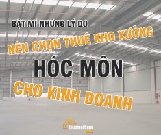 Bật mí những lý do nên chọn thuê kho xưởng Hóc Môn cho kinh doanh