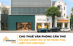 CHO THUÊ VĂN PHÒNG CẦN THƠ – TÀI SẢN CHÍNH CHỦ VỊ TRÍ TRUNG TÂM, DIỆN TÍCH LINH HOẠT